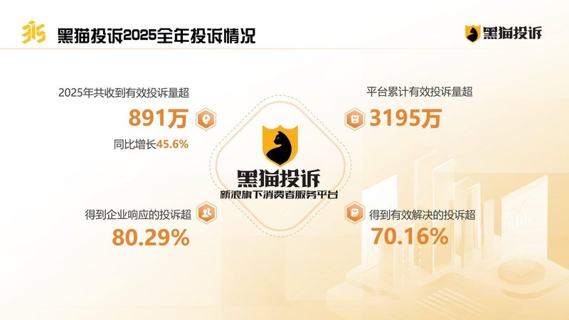 黑猫投诉2025年数据透视；外卖大战加剧竞争，购物平台投诉高峰频现