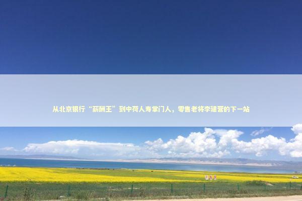从北京银行“薪酬王”到中荷人寿掌门人，零售老将李建营的下一站