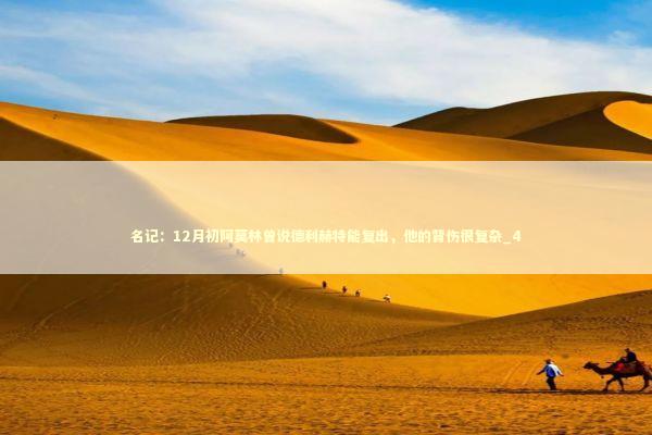 名记：12月初阿莫林曾说德利赫特能复出，他的背伤很复杂_4