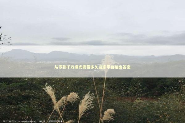从零到千万曝光需要多久这家平台给出答案 从零到千万曝光需要多久这家平台给出答案 企业服务